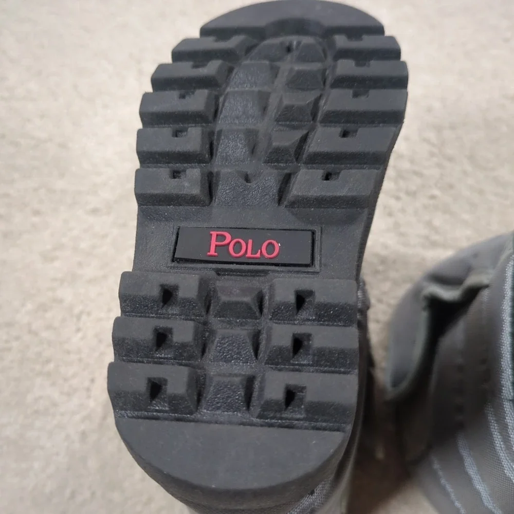Polo Ralph Lauren Vancouver EZ Snow Boots Toddler‎ Unisex Size 5 Waterproof Gray